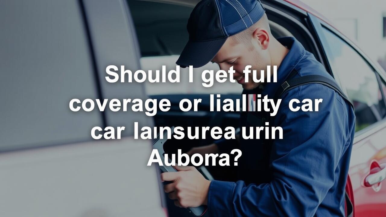 Should I get full coverage or liability car insurance in Aurora?